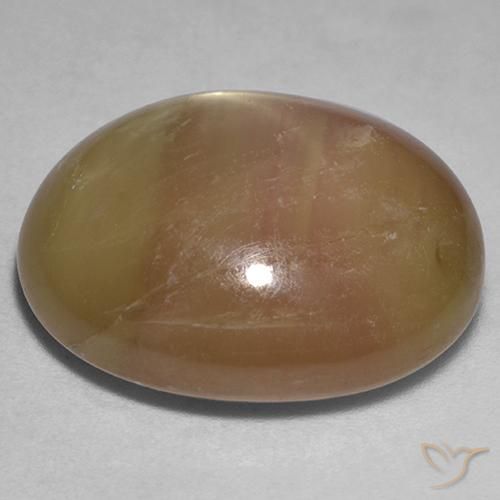 Zaffiro stellato Oro arancione naturale da 31.95 ct, Ovale, Opaco