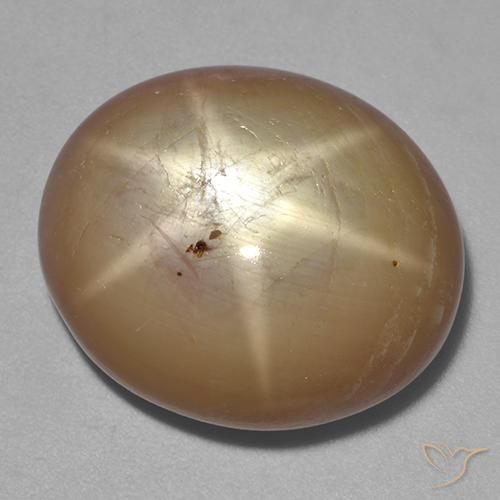 Zaffiro stellato Oro arancione naturale da 36.43 ct, Ovale, Opaco
