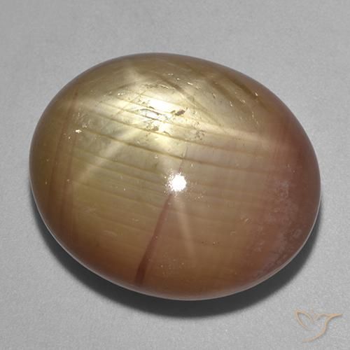 Zaffiro stellato Oro arancione naturale da 40.06 ct, Ovale, Opaco