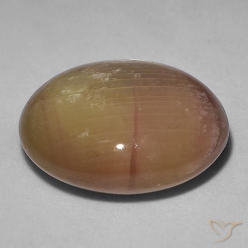 Zaffiro stellato Oro arancione naturale da 40.06 ct, Ovale, Opaco