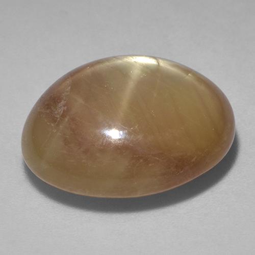 Zaffiro stellato Oro arancione naturale da 21.51 ct, Taglio ovale, Opaco
