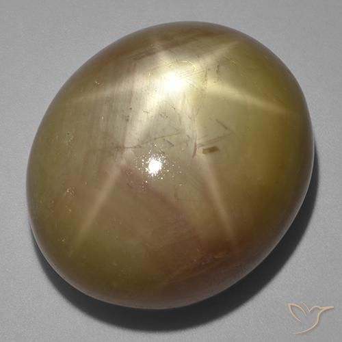 Zaffiro stellato Oro arancione naturale da 141.00 ct, Ovale, Opaco