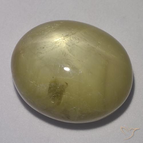Zaffiro stellato Giallo neutro naturale da 37.26 ct, Ovale, Opaco