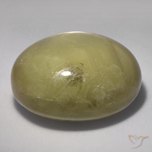 Zaffiro stellato Giallo neutro naturale da 37.26 ct, Ovale, Opaco