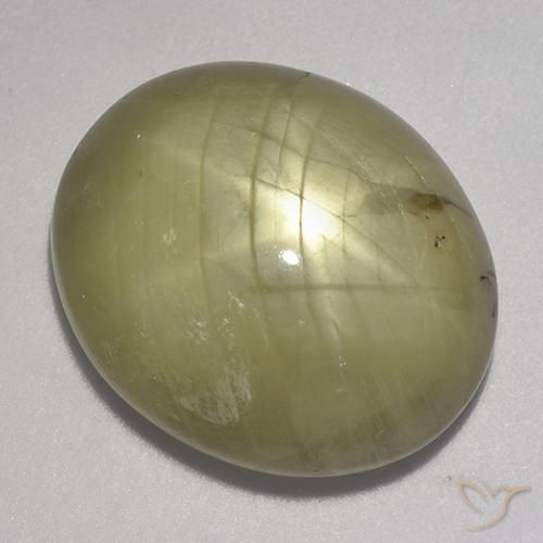 23.11ct Naturale Giallo neutro Zaffiro stellato, Ovale, Opaco