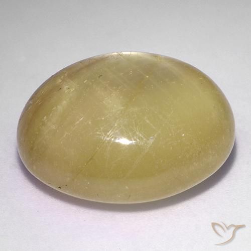 Zaffiro stellato Giallo medio naturale da 35.27 ct, Ovale, Opaco