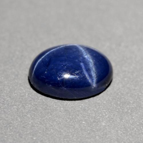 Zaffiro stellato Azzurro crepuscolare naturale da 1.26 ct, Taglio ovale, Opaco