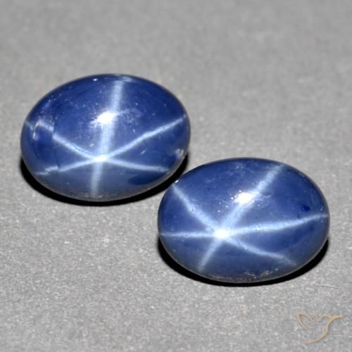 1.84ctw Naturale Blu navy Zaffiro stellato, Ovale, Traslucido
