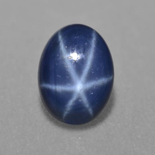 Zaffiro stellato Blu navy naturale da 1.03 ct, Taglio ovale, Traslucido