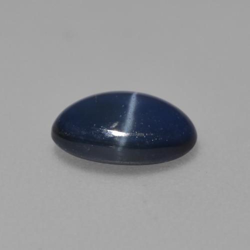 Zaffiro stellato Blu reale naturale da 0.92 ct, Taglio ovale, Traslucido