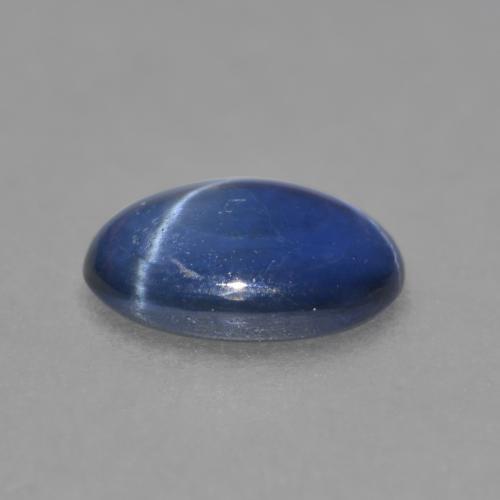 Zaffiro stellato Blu scuro naturale da 0.96 ct, Taglio ovale, Traslucido