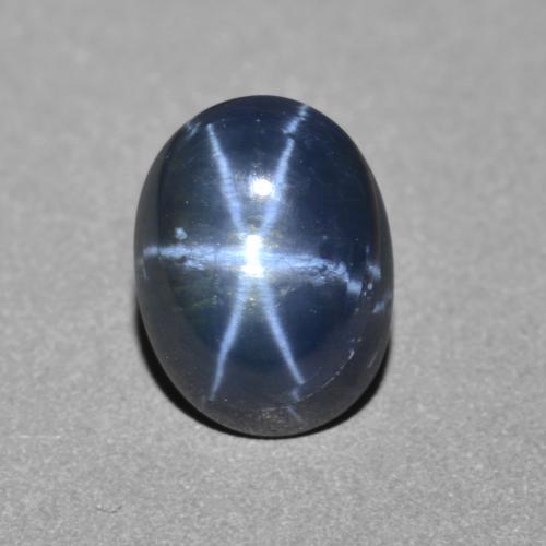 Zaffiro stellato Blu navy naturale da 2.61 ct, Taglio ovale, Opaco