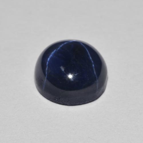 Zaffiro stellato Blu navy naturale da 2.17 ct, Taglio rotondo, Opaco