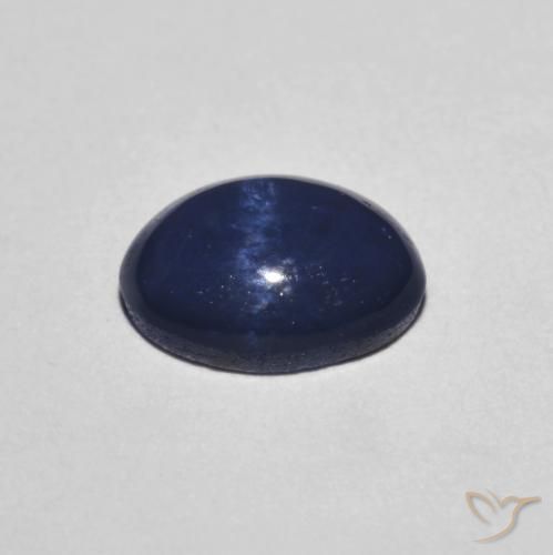 Zaffiro stellato Blu navy naturale da 1.82 ct, Ovale, Opaco