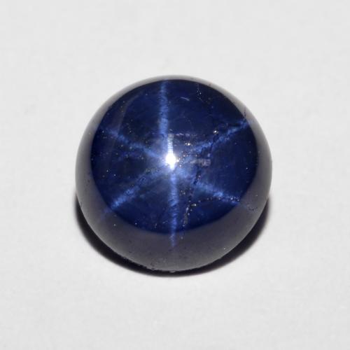 Zaffiro stellato Blu navy naturale da 2.46 ct, Taglio rotondo, Opaco