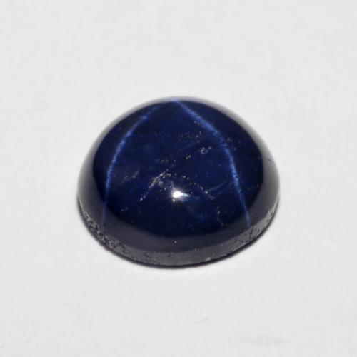 Zaffiro stellato Blu navy naturale da 2.46 ct, Taglio rotondo, Opaco