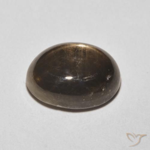 Zaffiro stellato Nero naturale da 6.28 ct, Ovale, Opaco
