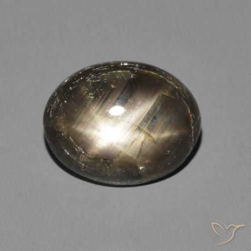 3.05ct Naturale Nero Zaffiro stellato, Ovale, Opaco