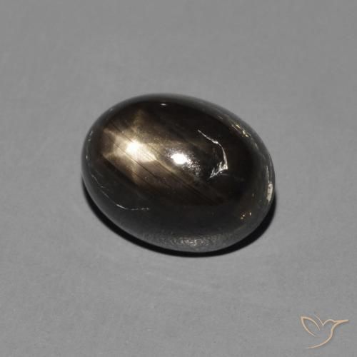 Zaffiro stellato Nero naturale da 2.72 ct, Ovale, Opaco