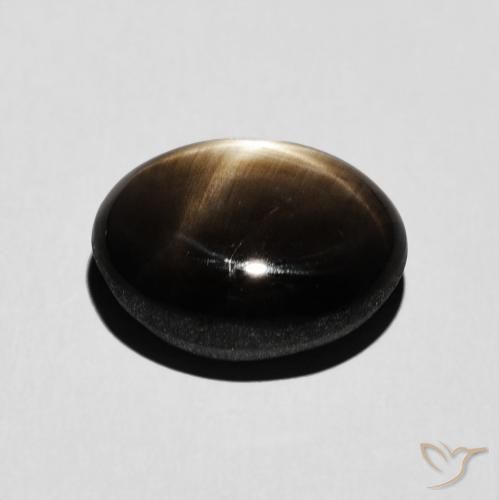 Zaffiro stellato Nero naturale da 6.54 ct, Taglio ovale, Opaco