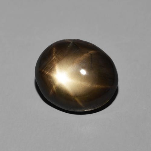 Zaffiro stellato Nero naturale da 6.82 ct, Ovale, Opaco