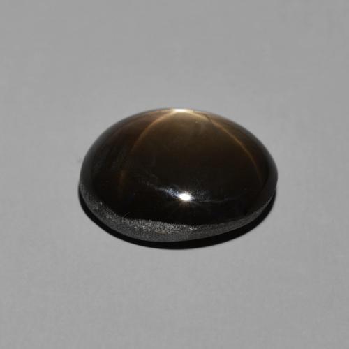 Zaffiro stellato Nero naturale da 6.82 ct, Ovale, Opaco