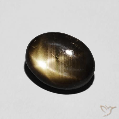 Zaffiro stellato Nero naturale da 4.82 ct, Ovale, Opaco