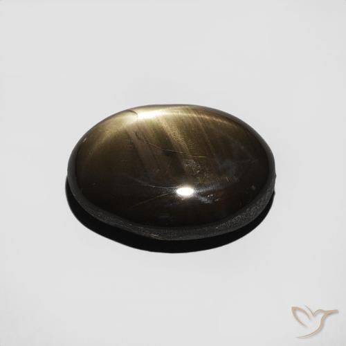 Zaffiro stellato Nero naturale da 4.82 ct, Ovale, Opaco