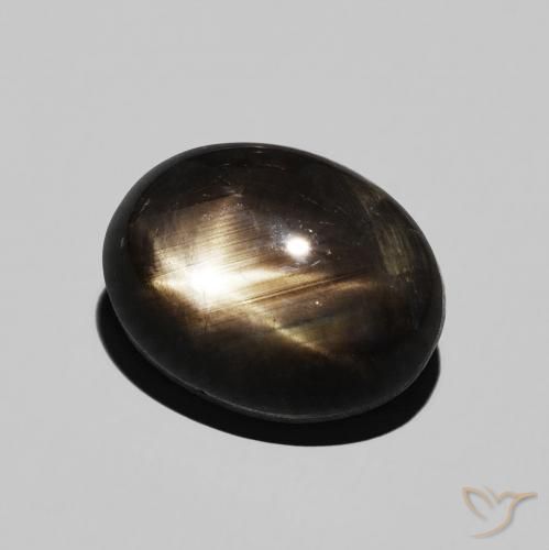 Zaffiro stellato Nero naturale da 6.52 ct, Ovale, Opaco