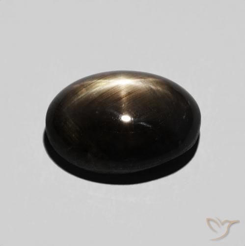 Zaffiro stellato Nero naturale da 6.52 ct, Ovale, Opaco