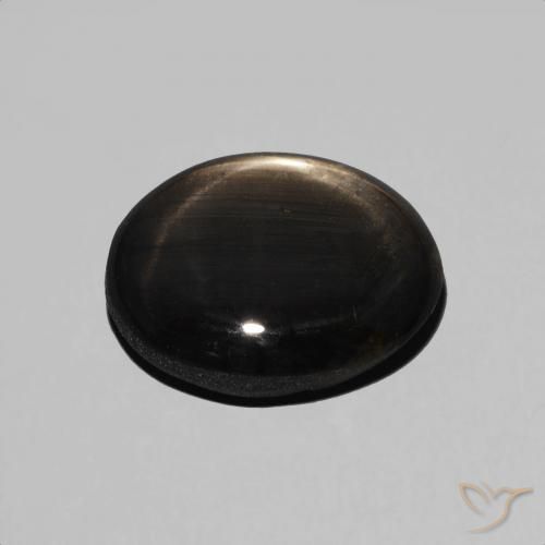 Zaffiro stellato Nero naturale da 4.89 ct, Ovale, Opaco