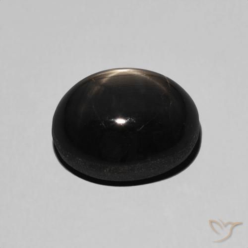 Zaffiro stellato Nero naturale da 6.54 ct, Ovale, Opaco
