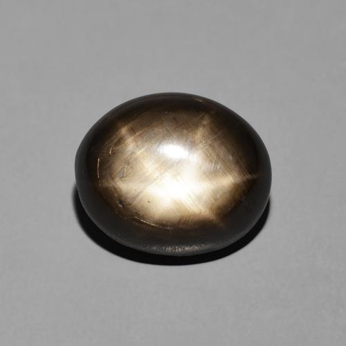 Zaffiro stellato Nero naturale da 7.81 ct, Ovale, Opaco
