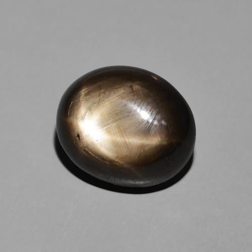 Zaffiro stellato Nero naturale da 7.81 ct, Ovale, Opaco