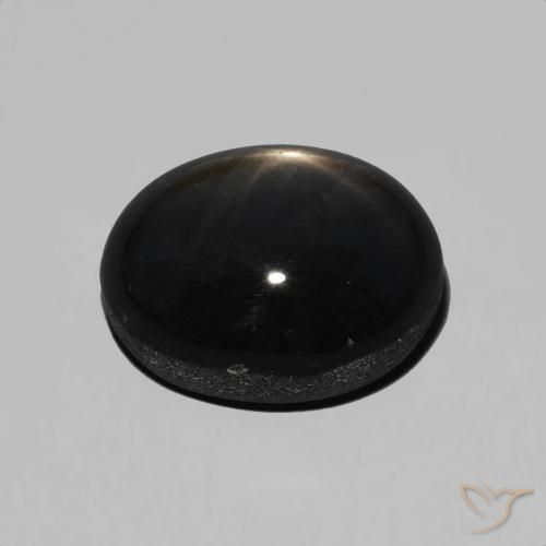 Zaffiro stellato Nero naturale da 6.71 ct, Ovale, Opaco