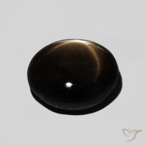 Zaffiro stellato Nero naturale da 7.12 ct, Ovale, Opaco