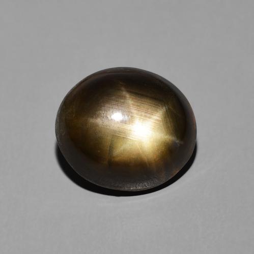 Zaffiro stellato Nero naturale da 6.03 ct, Ovale, Opaco