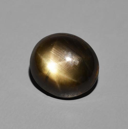 Zaffiro stellato Nero naturale da 6.03 ct, Ovale, Opaco