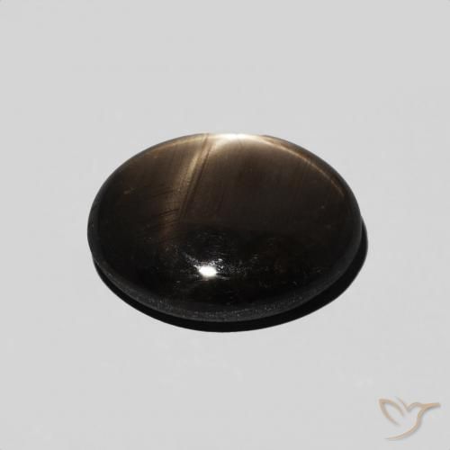 Zaffiro stellato Nero naturale da 3.89 ct, Ovale, Opaco