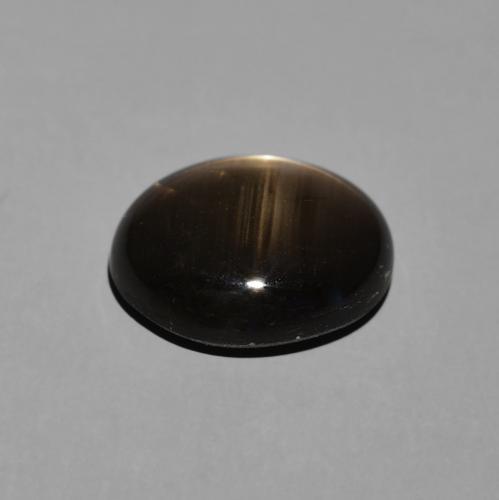 Zaffiro stellato Nero naturale da 5.12 ct, Ovale, Opaco