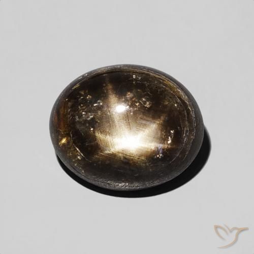 2.74ct Naturale Nero Zaffiro stellato, Ovale, Opaco