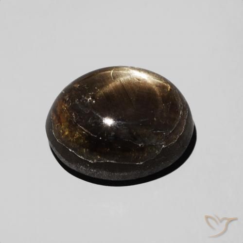 Zaffiro stellato Nero naturale da 2.74 ct, Ovale, Opaco