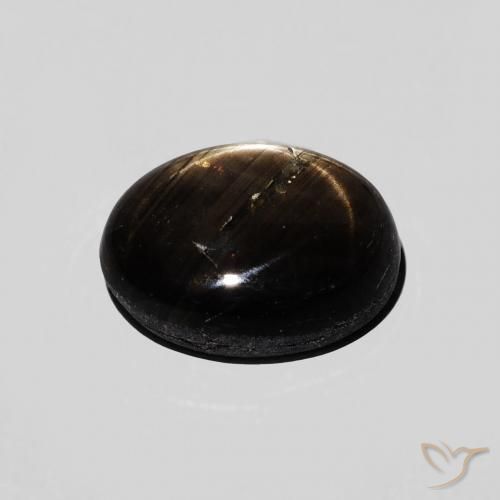 Zaffiro stellato Nero naturale da 2.97 ct, Ovale, Opaco