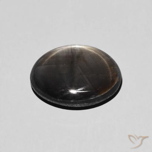 Zaffiro stellato Nero naturale da 1.98 ct, Ovale, Opaco