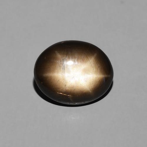 2.26ct Naturale Nero Zaffiro stellato, Ovale, Opaco