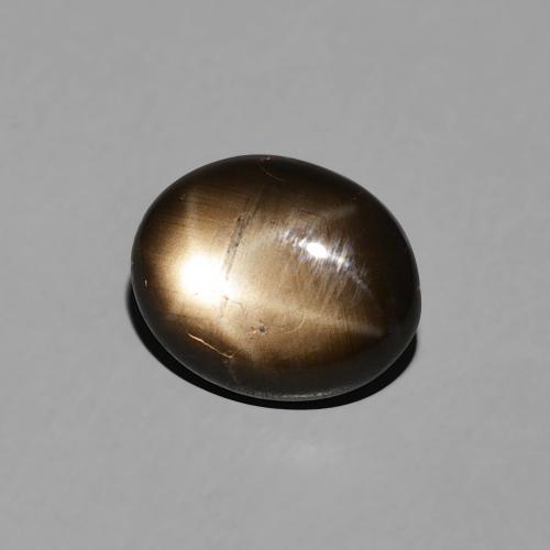 Zaffiro stellato Nero naturale da 2.26 ct, Ovale, Opaco