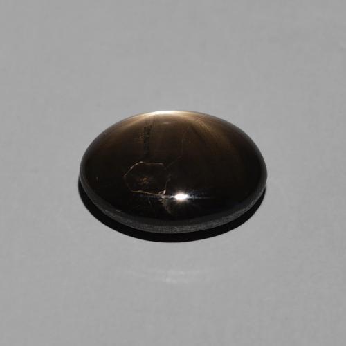 Zaffiro stellato Nero naturale da 2.26 ct, Ovale, Opaco