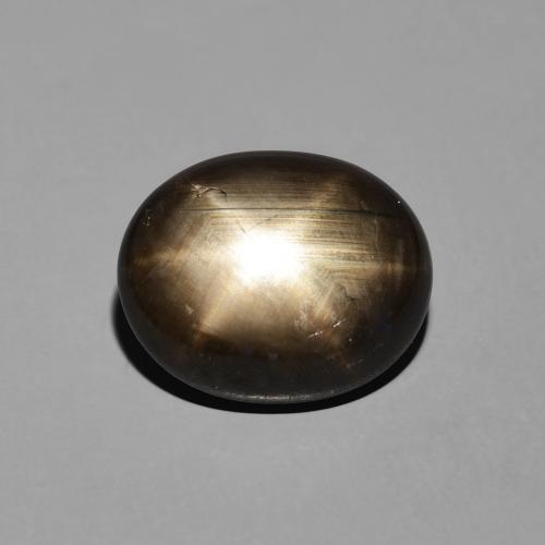7.64ct Naturale Nero Zaffiro stellato, Ovale, Opaco