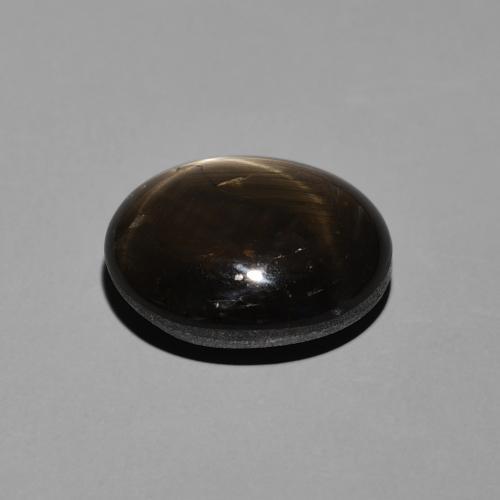 Zaffiro stellato Nero naturale da 7.64 ct, Ovale, Opaco