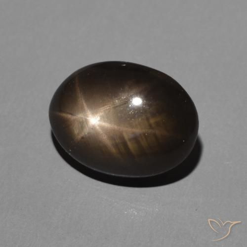 Zaffiro stellato Nero naturale da 2.34 ct, Ovale, Opaco